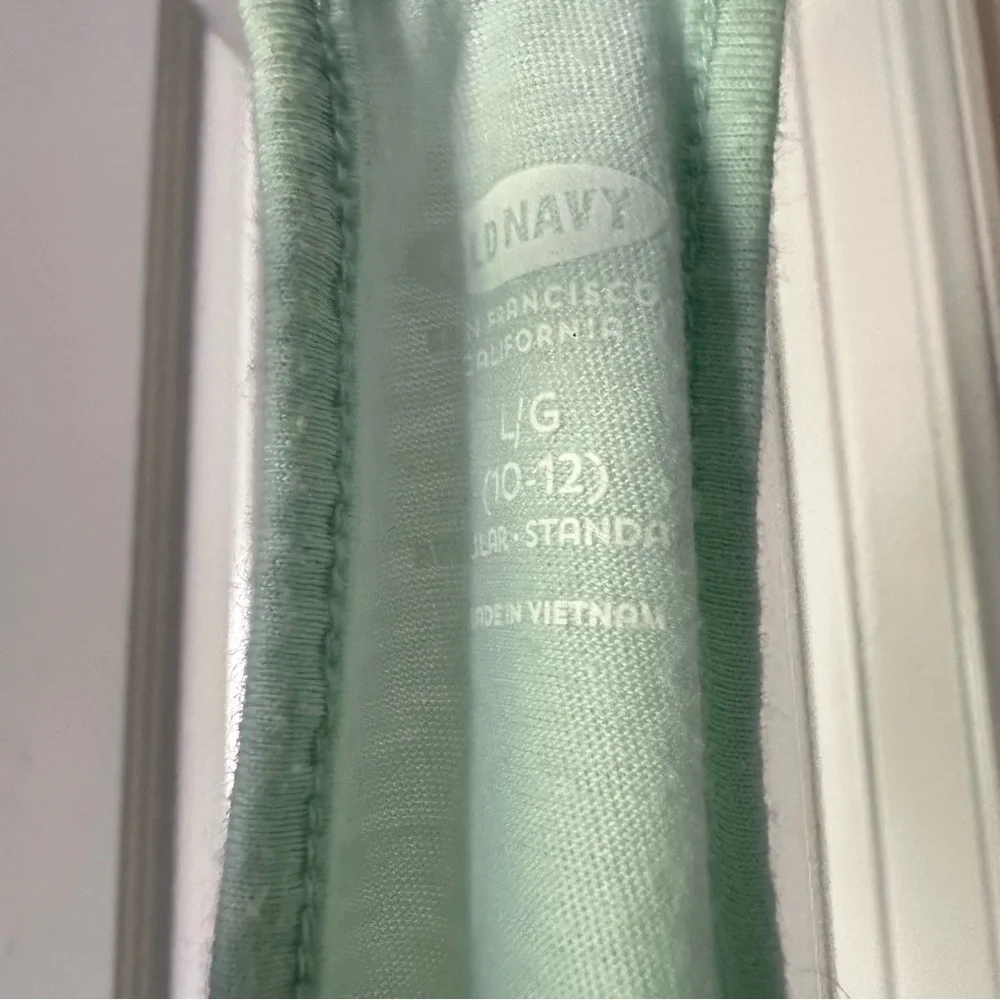 Old Navy Mint Floral Racerback Tank Top